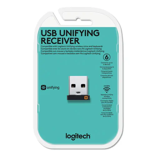 Logitech® USB Unifying Receiver, Black