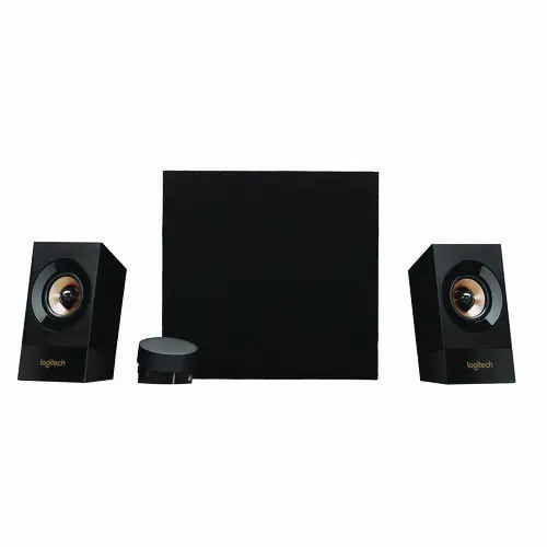 Logitech® Z533 Computer Speaker System, 3.5 mm Headphone Jack/RCA, Black