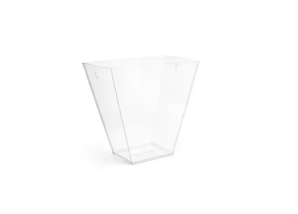 London Slender Flare Waste Can Liner, Clear Plastic