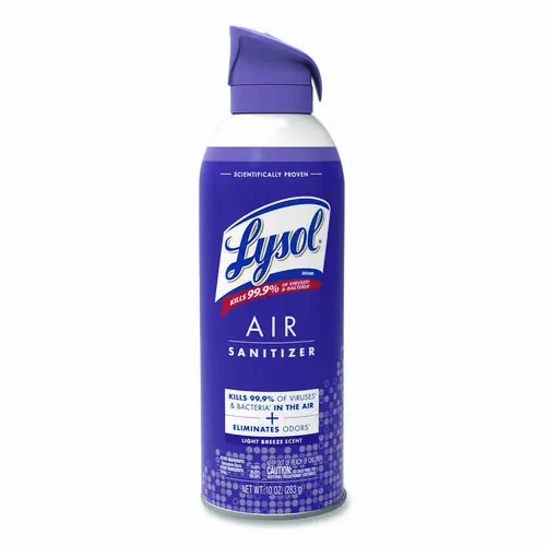 LYSOL® Brand Air Sanitizer Spray, Light Breeze, 10 oz Aerosol Spray
