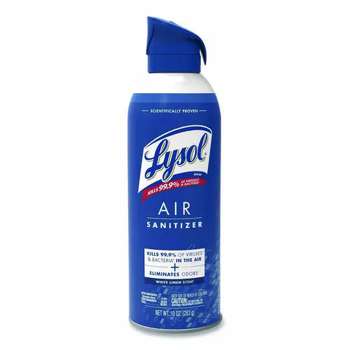 LYSOL® Brand Air Sanitizer Spray, White Linen Scent, 10 oz Aerosol