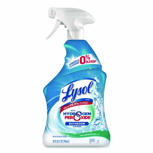 LYSOL® Brand Bathroom Cleaner with Hydrogen Peroxide, Cool Spring Breeze - 32 oz Trigger Spray Bottle