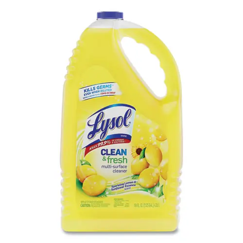 LYSOL® Brand Clean and Fresh Multi-Surface Disinfectant Cleaner, Sparkling Lemon and Sunflower Essence, 144 oz Bottle