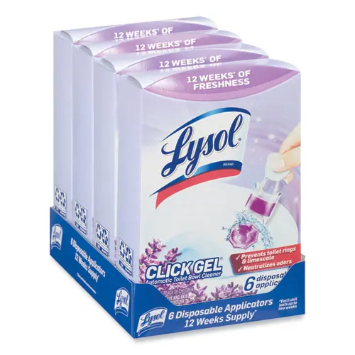 LYSOL® Brand Click Gel Automatic Toilet Bowl Cleaner, Lavender Fields