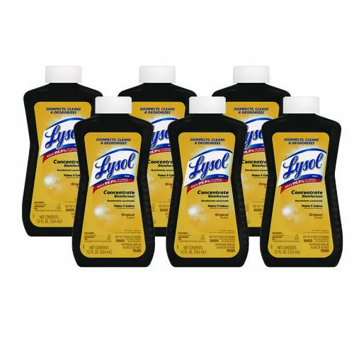 LYSOL® Brand Concentrate Disinfectant, 12 oz Bottle, 6/Carton