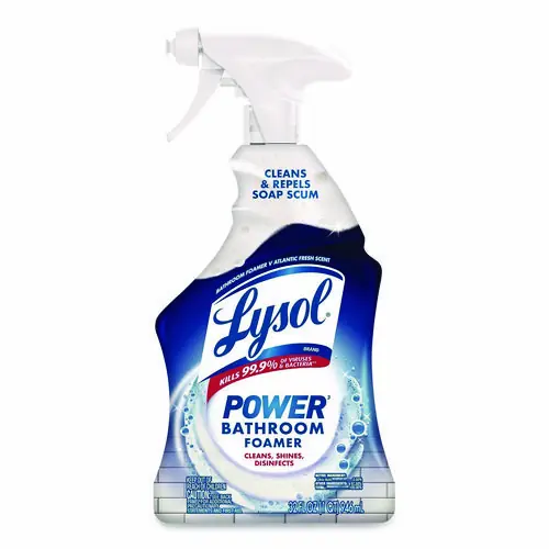 LYSOL® Brand Disinfectant Power Bathroom Foamer, Atlantic Fresh, 32 oz Spray Bottle