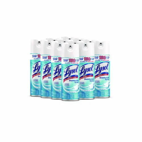 LYSOL® Brand Disinfectant Spray, Crisp Linen Scent, 12.5 oz Aerosol Spray, 12/Carton