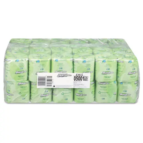 Marcal PRO™ 100% Recycled 2-Ply Bath Tissue, Septic Safe, White, 500 Sheets/Roll, 48 Rolls/Carton