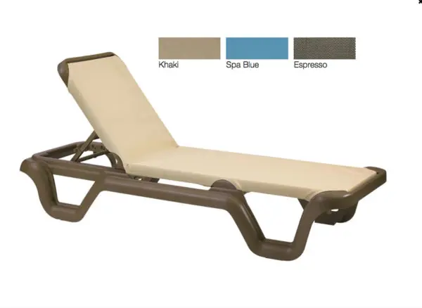 MARINA Sling Chaise Without Arms