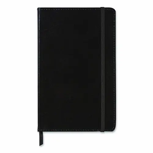 Markings® by C.R. Gibson Bonded Leather Journal, Narrow Rule, Black, 240 Sheets, 8.25" x 5"