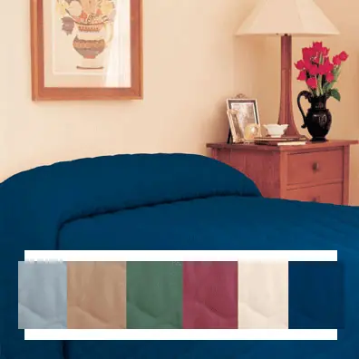 Martex King Size, Solid Color Bedspread, Choice of 6 Colors