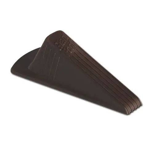 Master Caster® Giant Foot Doorstop, Brown, 12/Box