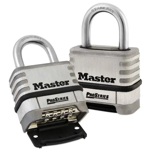 Master Lock® ProSeries Stainless Steel Easy-to-Set Combination Lock, 2.18" Wide