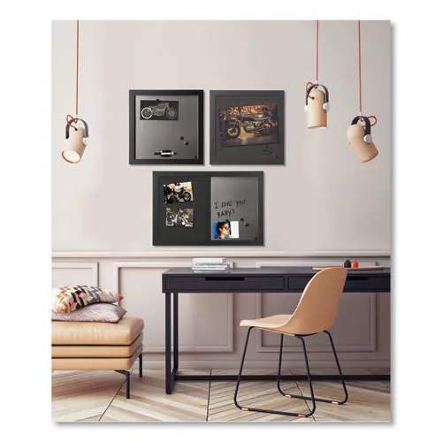 MasterVision® Black Shadow Message Board Set, Assorted Sizes, Assorted Colors