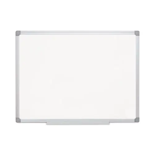 MasterVision® Earth Gold Ultra Magnetic Dry Erase Board, 36" x 48", White Surface, Satin Aluminum Frame