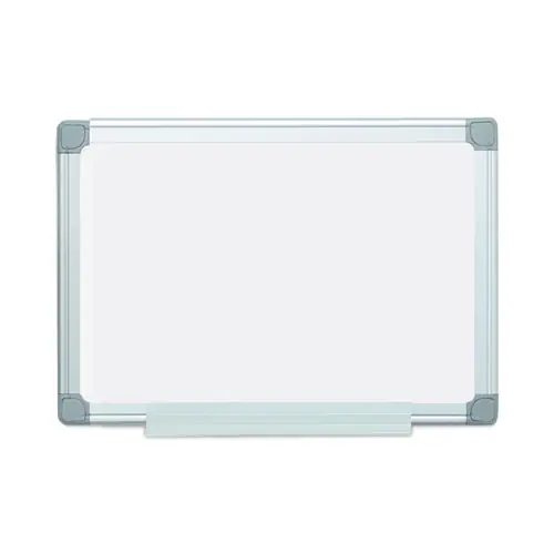 MasterVision® Earth Silver Easy Clean Dry Erase Board, 24" x 18", White Surface, Satin Aluminum Frame