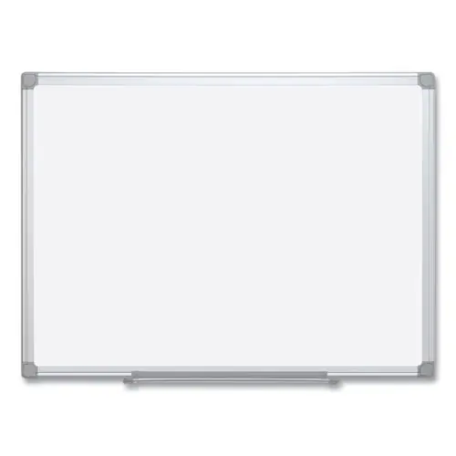 MasterVision® Earth Silver Easy Clean Dry Erase Boards, 96" x 48", White Surface, Satin Aluminum Frame