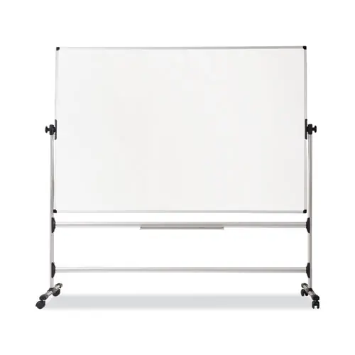 MasterVision® Earth Silver Easy Clean Mobile Revolver Dry Erase Boards