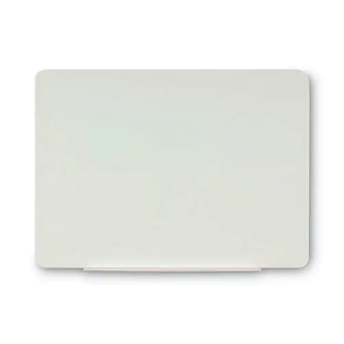 MasterVision® Magnetic Glass Dry Erase Board, 36" x 24", Opaque White Surface