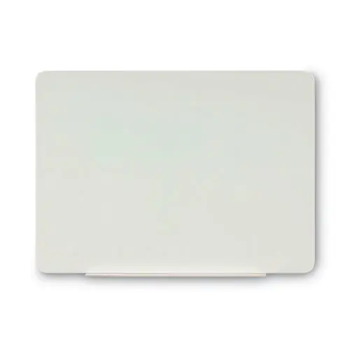 MasterVision® Magnetic Glass Dry Erase Board, 48" x 36", Opaque White Surface