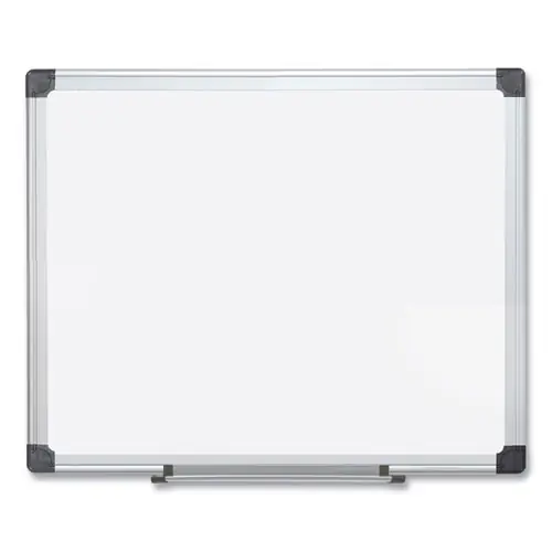 MasterVision® Porcelain Value Dry Erase Board, White Surface, Satin Aluminum Frame