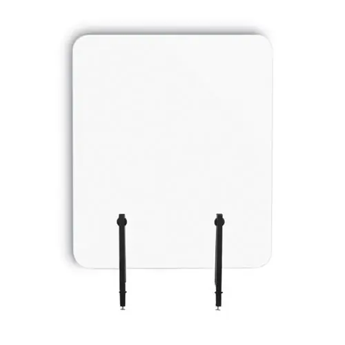 MasterVision® Protector Series Frameless Glass Desktop Divider