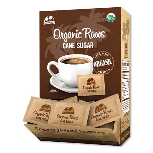 Maui Brand Raw Turbinado Sugar, 0.16 oz Packet, 200/Box