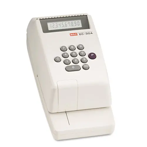 MAX Electronic Checkwriter, 10-Digit