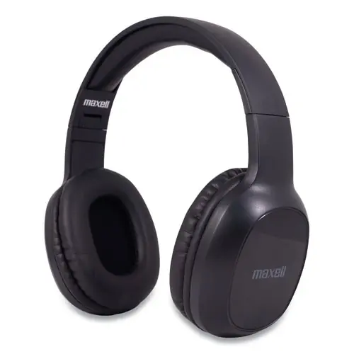 Maxell® Bass 13 Wireless Headphone with Mic, Black