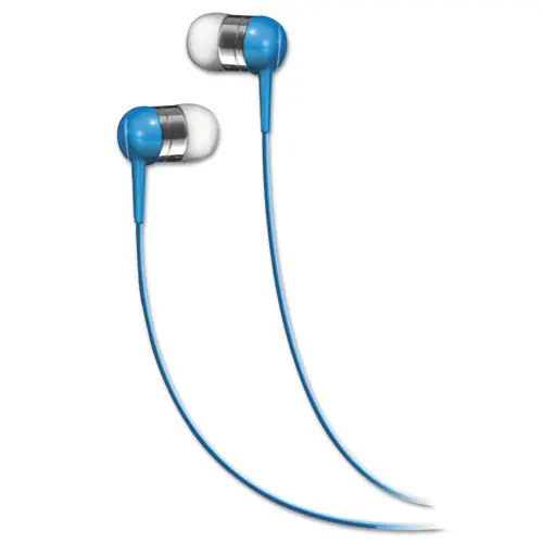 Maxell® SEB In-Ear Buds, Blue, 4 ft Cord