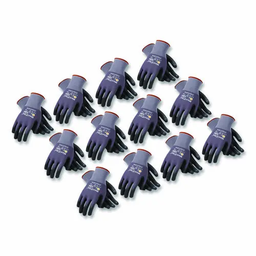 MaxiFlex® Endurance Seamless Knit Nylon Gloves, Medium, Gray/Black, 12 Pairs