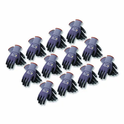 MaxiFlex® Ultimate Seamless Knit Nylon Gloves, Nitrile Coated MicroFoam Grip, X-Large, Gray, 12 Pairs