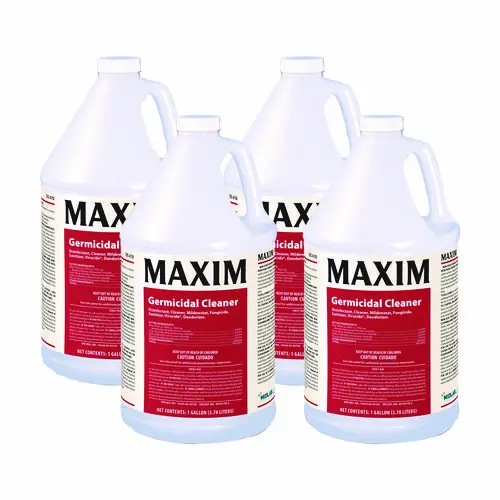 Maxim® Germicidal Cleaner, Lemon Scent, 1 gal Bottle, 4/Carton