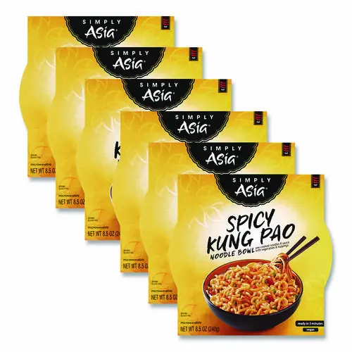 McCormick® Simply Asia Spicy Kung Pao Noodle Bowl, 8.5 oz, 6/Carton