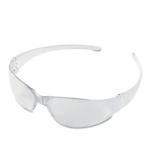 MCR™ Safety Checkmate Wraparound Safety Glasses, CLR Polycarbonate Frame, Coated Clear Lens