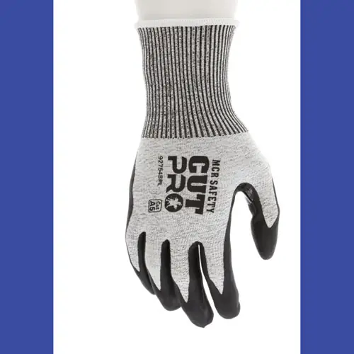 MCR™ Safety Cut Pro 92754BP Gloves, X-Large, Black/Gray, Dozen