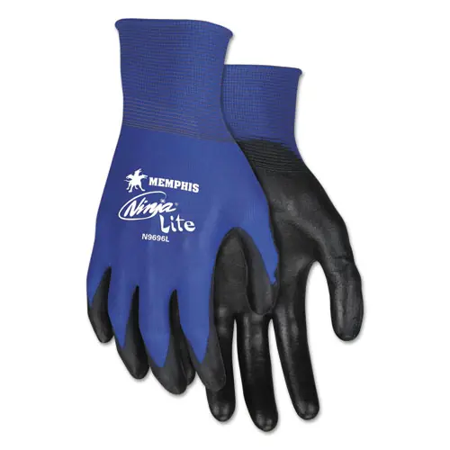 MCR™ Safety Ultra Tech Tactile Dexterity Work Gloves, Blue/Black, Medium, Dozen