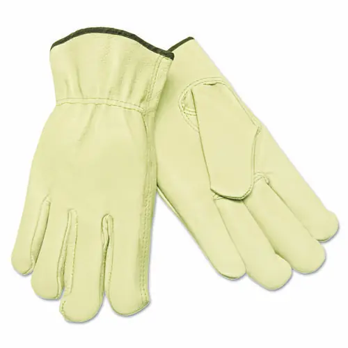 MCR™ Safety Unlined Driver's Gloves, Small, Straight Thumb, Grain Leather, Dozen