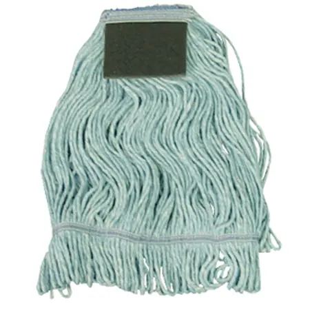 MED Cttn Blend Mop W/ Scrub Pad | Looped with Tailband