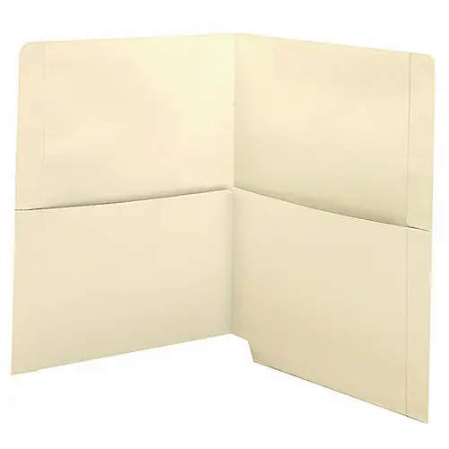 Medical Arts Press® End Tab Folder with Pockets, Straight Tabs, Letter Size, Manila, 50/Box