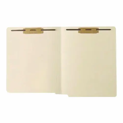 Medical Arts Press® Heavy-Duty End Tab Fastener Folders, Letter Size, Manila, 0.75" Expansion, 2 Fasteners, 250/Carton