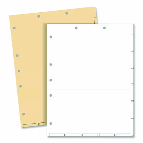 Medical Arts Press® Large Tab Chart Divider Sheets, 7-Hole Punched, Letter Size, White, 250/Box