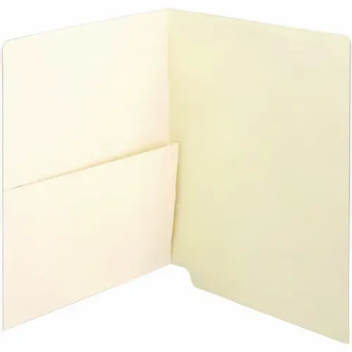 Medical Arts Press® Manila End Tab Pocket Folder, Straight Tabs, Letter Size, Manila, 50/Box