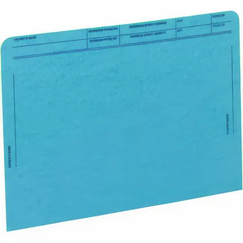 Medical Arts Press® Patient File Pocket, Letter Size, Blue, 50/Box