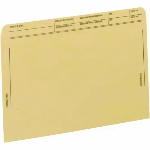 Medical Arts Press® Patient File Pocket, Letter Size, Tan, 50/Box