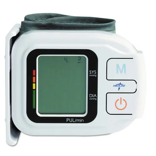 Medline Automatic Digital Wrist Blood Pressure Monitor, One Size Fits All