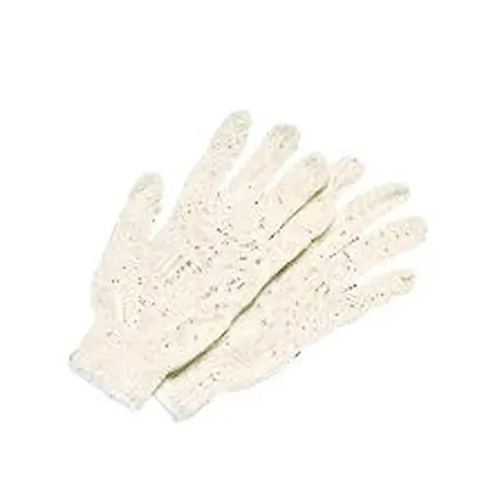 Mens Standard String Knit General Purpose Gloves - Large, Natural