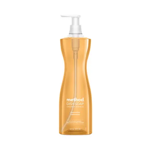 Method® Dish Soap, Clementine, 18 oz Pump Bottle, 6/Carton