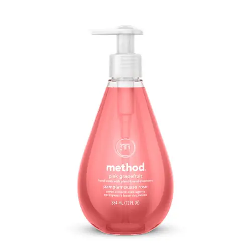 Method® Gel Hand Wash, Pink Grapefruit Scent, 12 oz, 6/Carton
