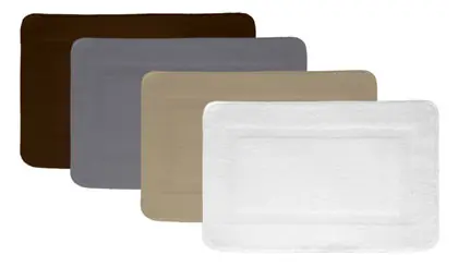 Microfiber Spa Bath Rugs, Choice of Colors